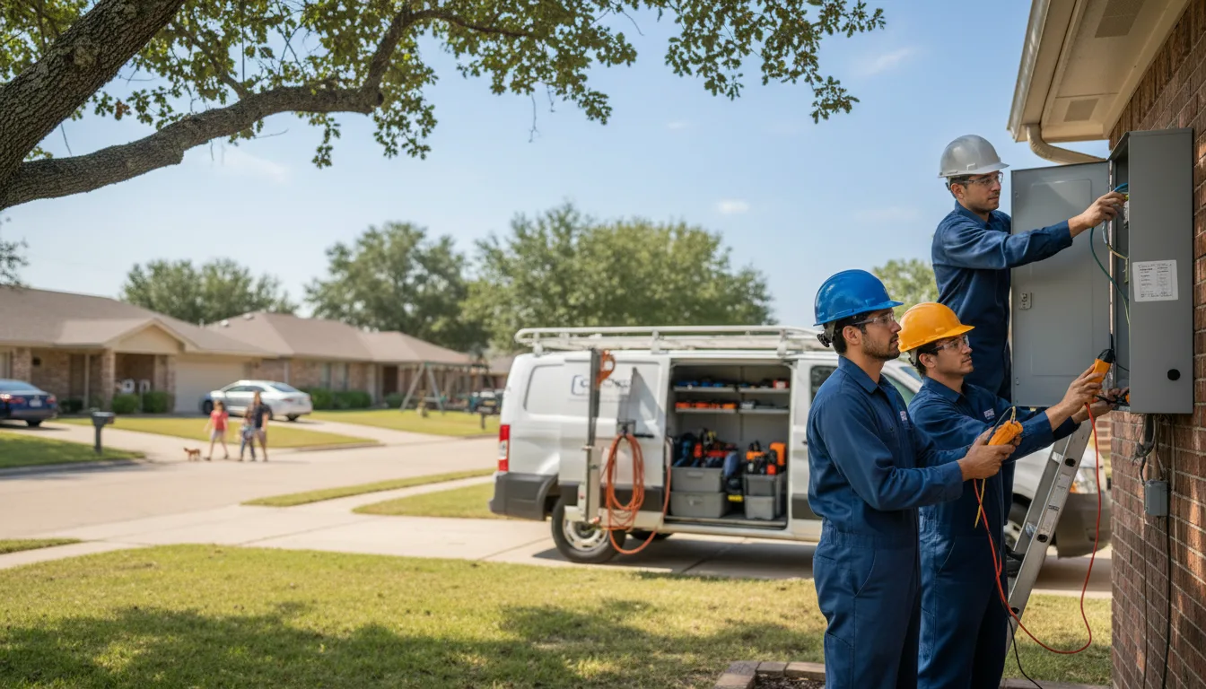 Certified electrician providing emergency electrical services in Green, OH